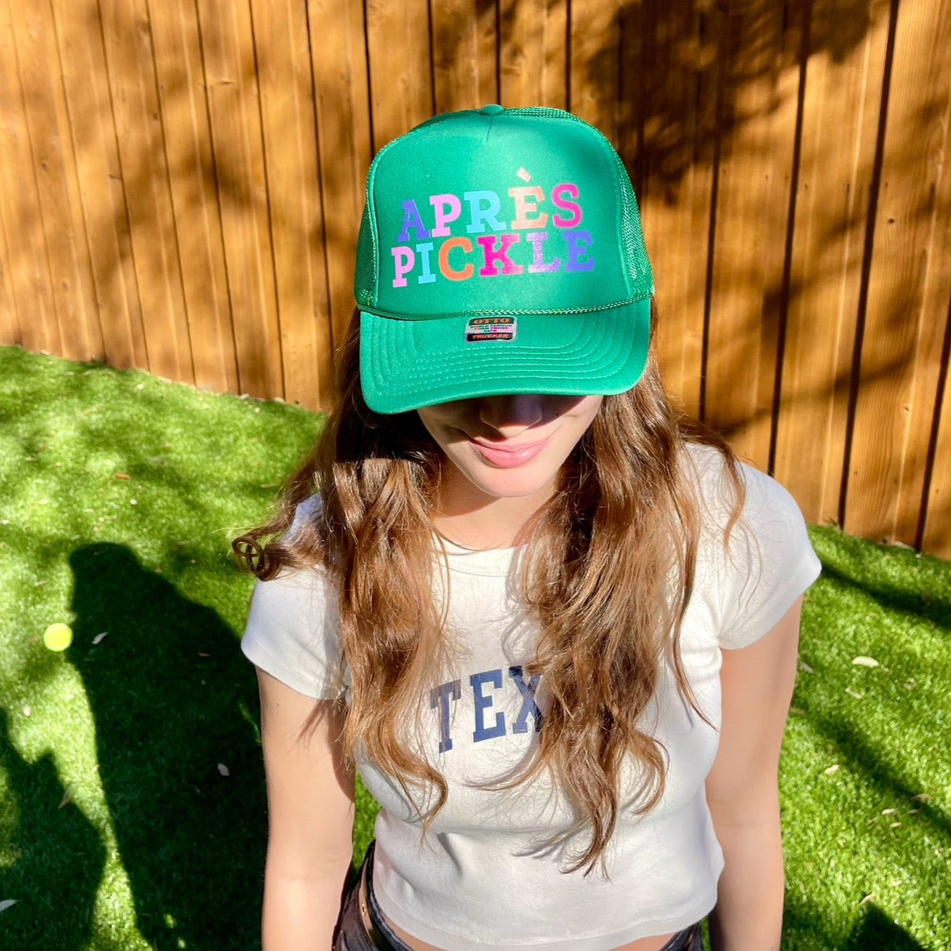 HAT SALE!  Apres Pickleball Trucker Hat - Kelly Green
