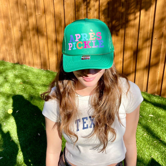 HAT SALE!  Apres Pickleball Trucker Hat - Kelly Green