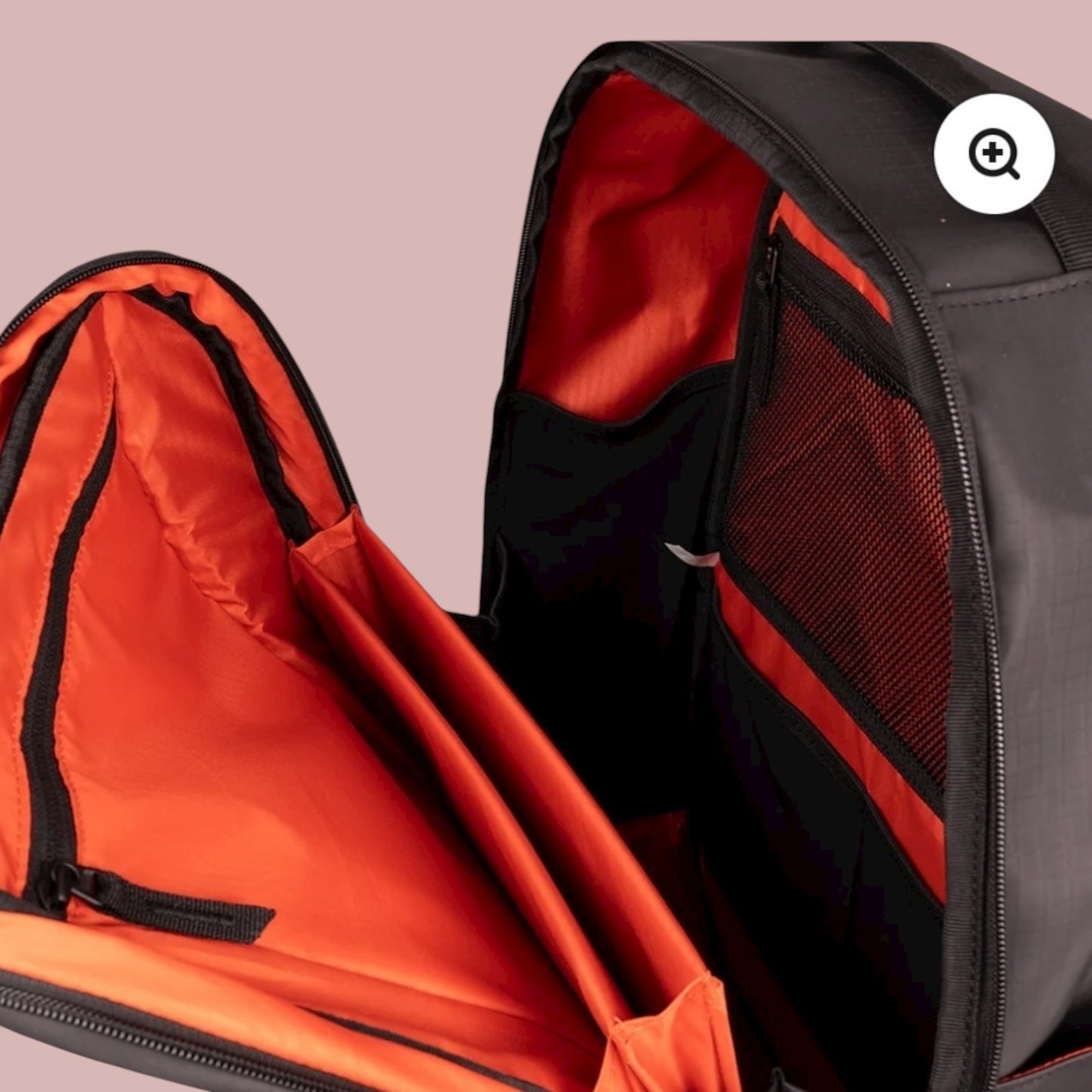 Court Ranger Pickleball Backpack | black with orange interior