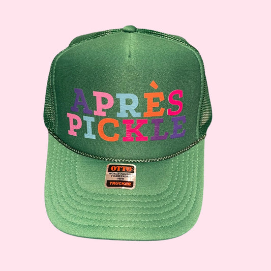 HAT SALE!  Apres Pickleball Trucker Hat - Kelly Green