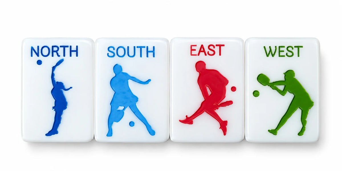 American Pickleball Mahjong Set | vibrant colors
