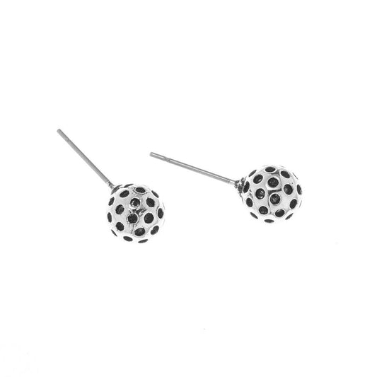 Pickleball Stud Earrings | silver