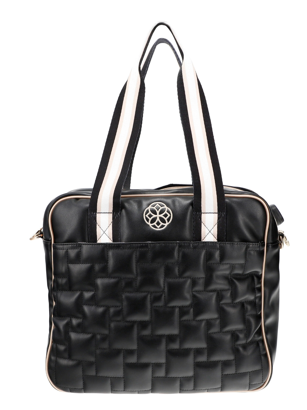 Black Pickleball Bag with Crossbody Strap + Paddle Storage