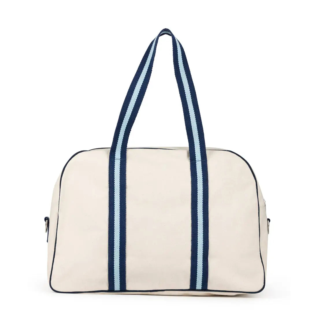 Hamptons Pickleball Bag | natural + blue + navy