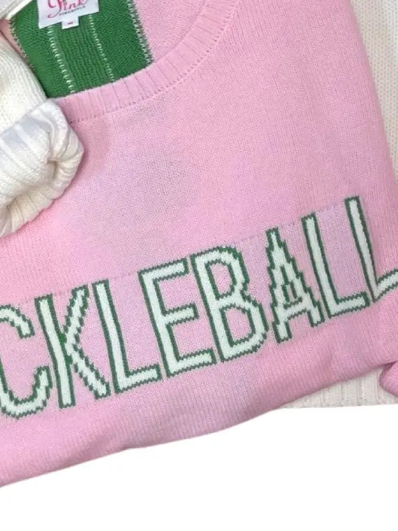 Boxy Pickleball Sweater | Pink