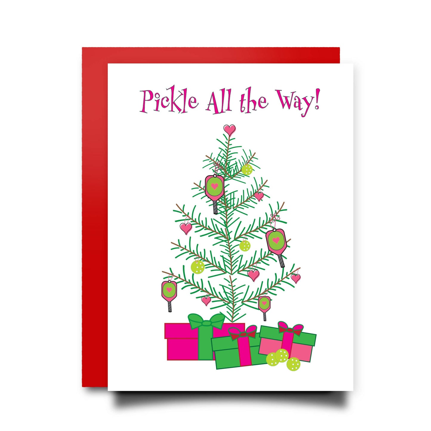 Christmas Pickleball Card | Pickle all the Way!