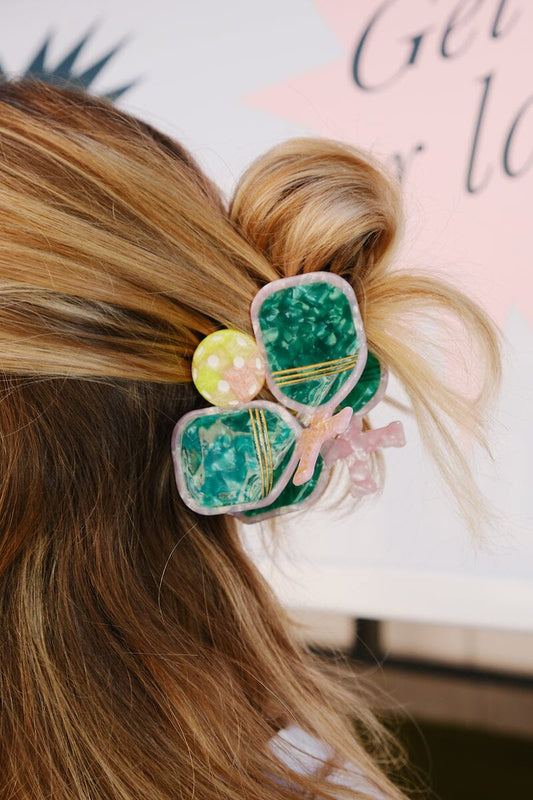 Pickleball Paddles Hair Claw | Clip