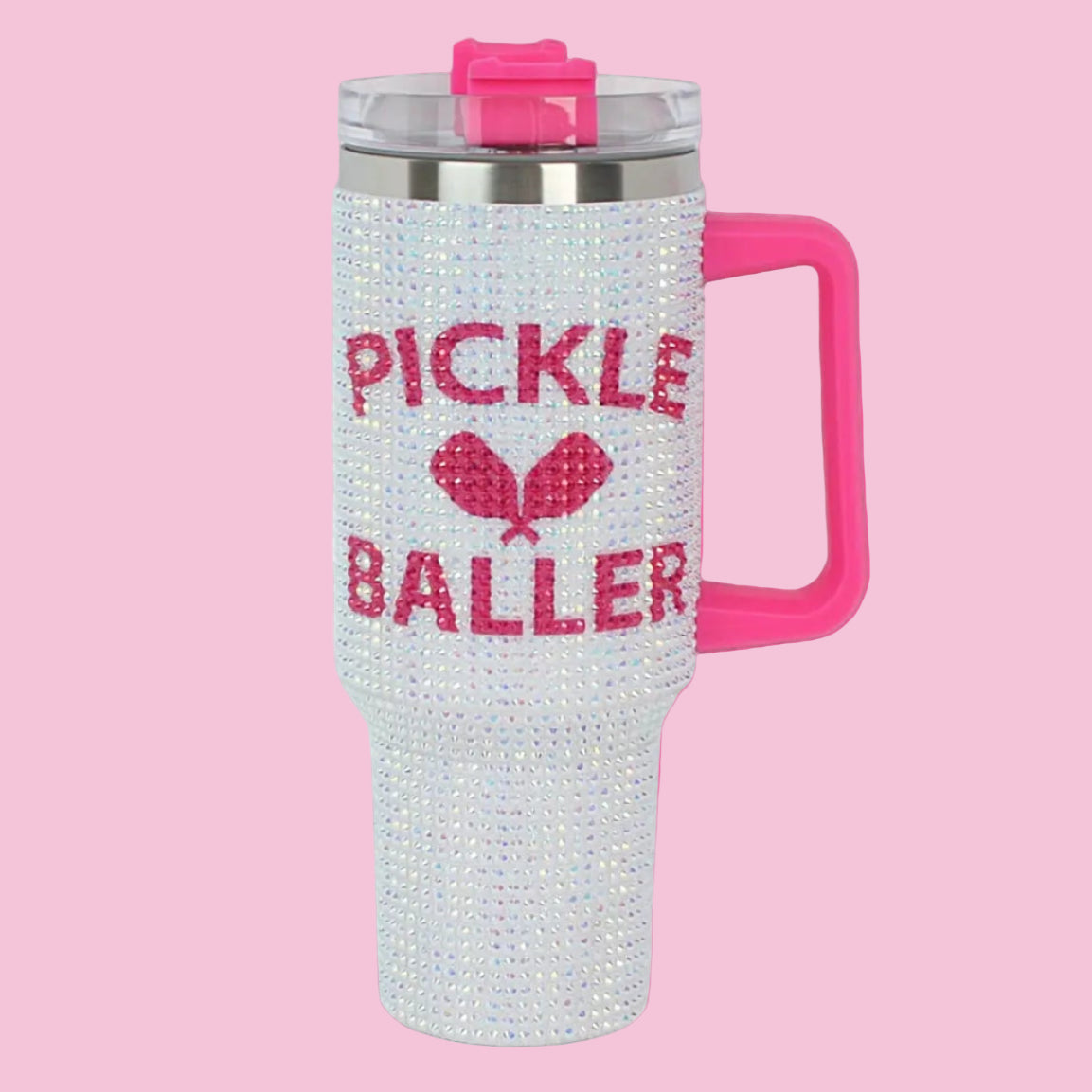 40oz Pickle Baller Tumbler | blinged out