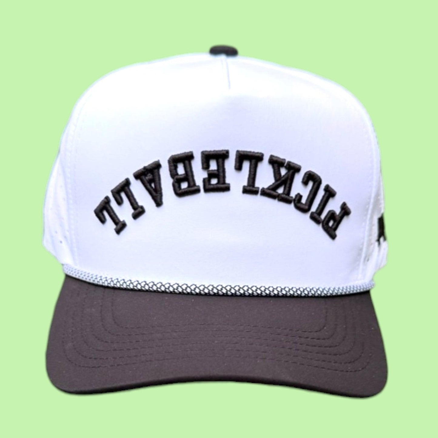 PICKLEBALL Upside Down Hat | black + white