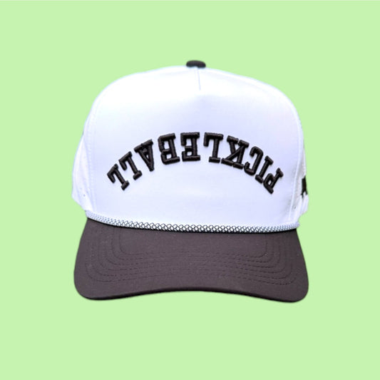 PICKLEBALL Upside Down Hat | white + black