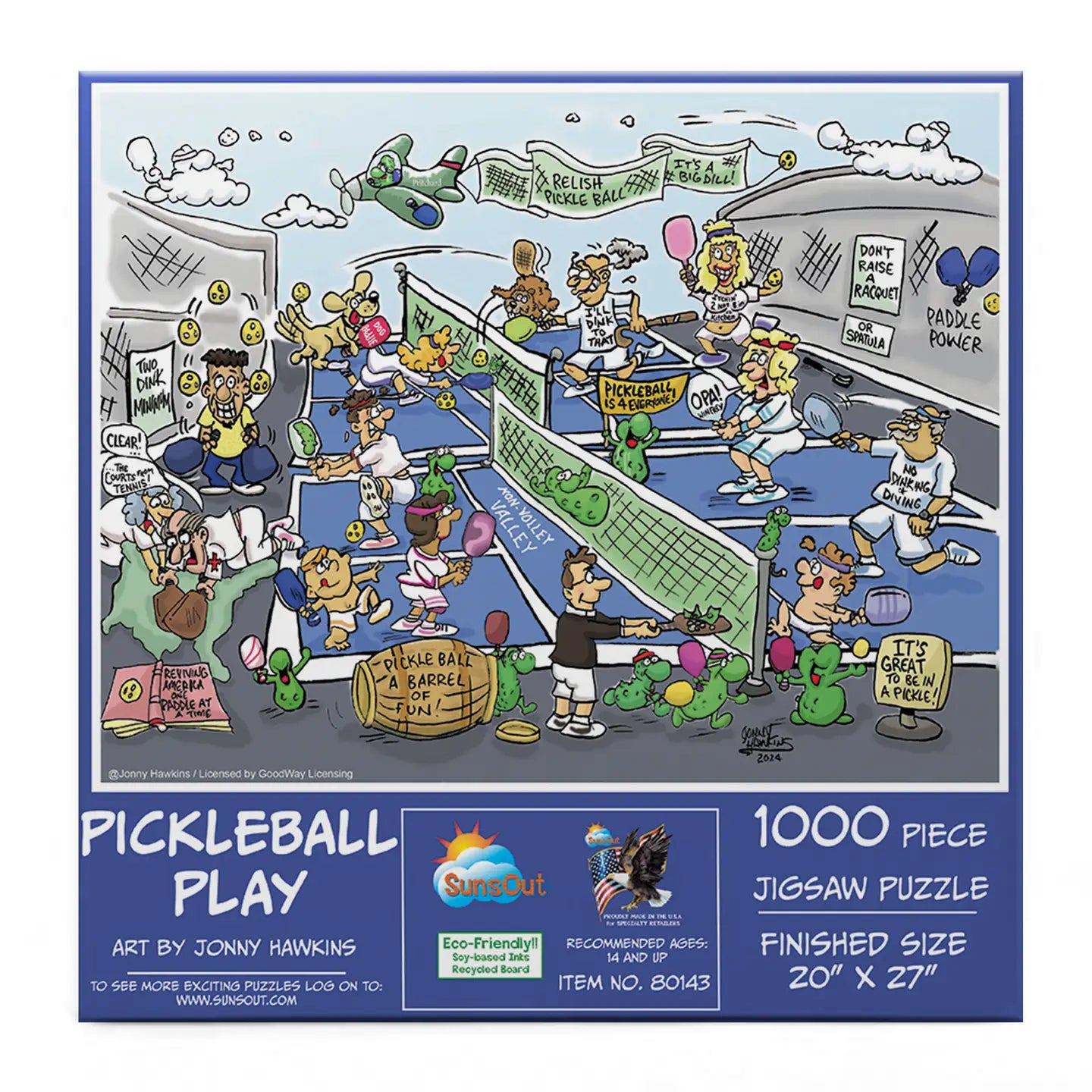 Pickleball Play 1000 Piece Puzzle