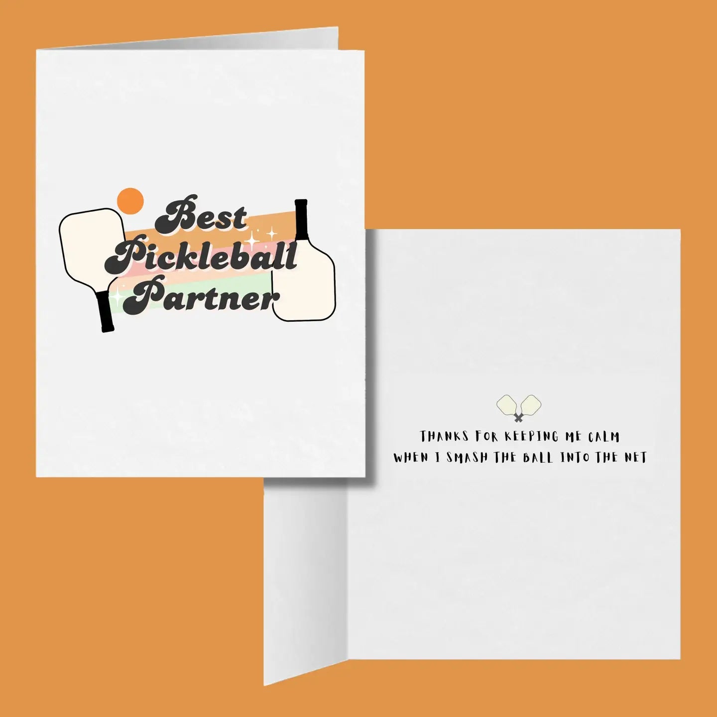 Pickleball Greeting Card | best pickleball partner