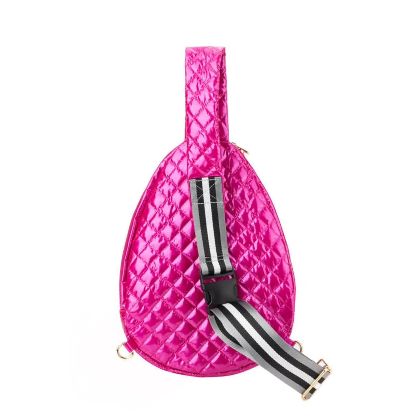 Puffer Sling Bag | Hot Pink