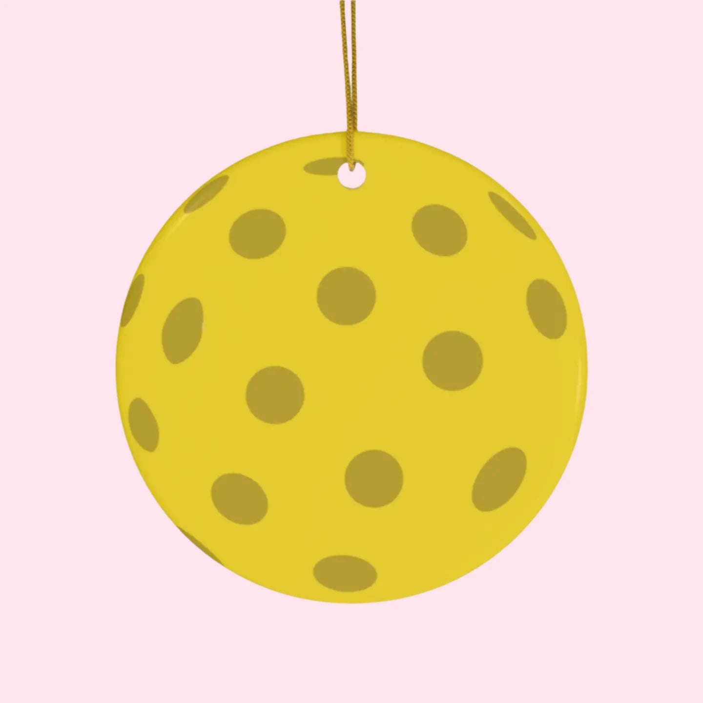 Ceramic Round 3" Ornament | Pickleball (no words necessary 🤣)