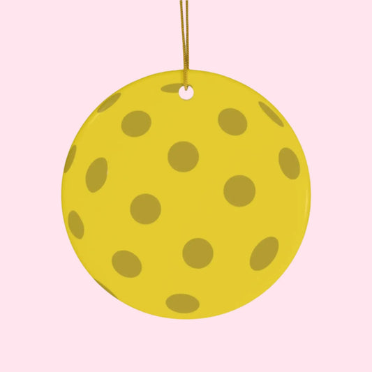 Ceramic Round 3" Ornament | Pickleball (no words necessary 🤣)