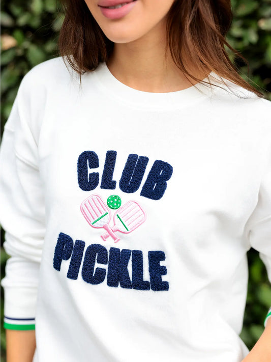 Club Pickle Sweatshirt | white