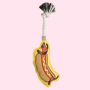 SUPER SALE! Rope Dog Toy | Hot Dog