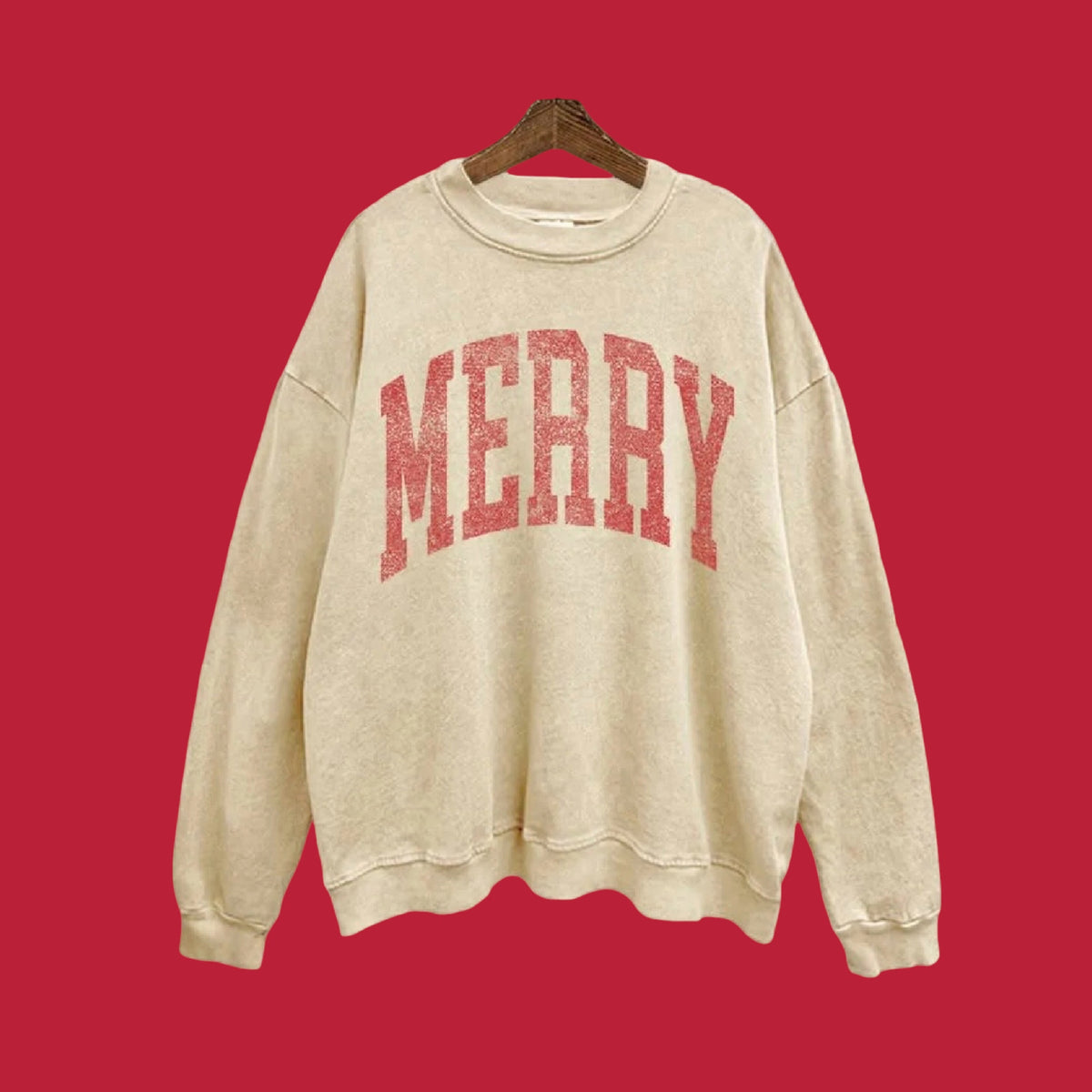Merry Mineral Wash Sweatshirt | washed stone